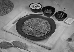 2 Whole Wheat Aloo Palak Paratha