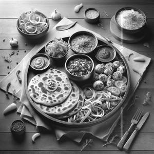 Gobi Paratha Normal Thali