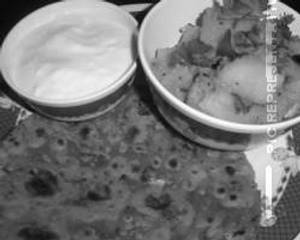 Sukhi Bhaji + Thepla + Dahi