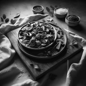 Kadai Mushroom Masala