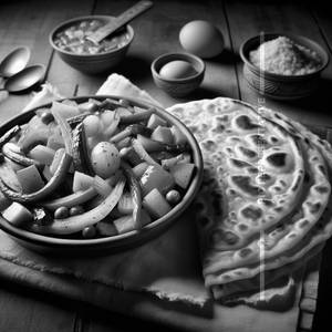 Mix Veg Paratha Meal