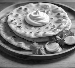 Gujarati thepla with dahi