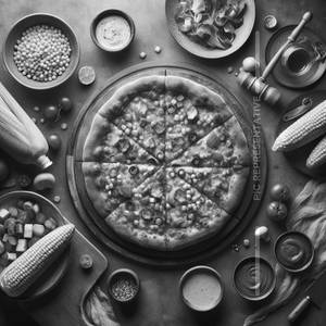 8" Exotic Corn Pizza