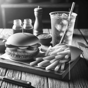 Combo Burger + French Fries + Cold Drinks + Classic Pastry 