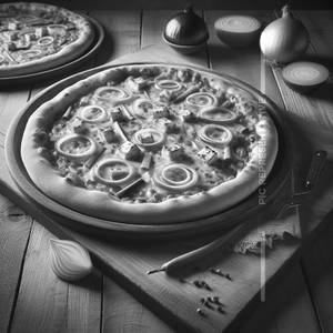 Onion And Paneer Double Pizza                                            
