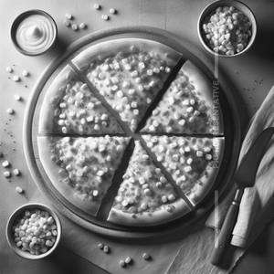 6" Cheese Pizza With Corn 