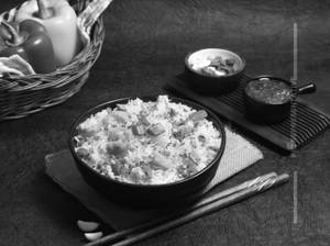 Burnt Garlic Chicken Rice