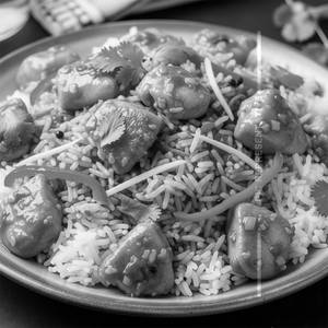 Chicken Schezwan Rice  [ Boneless ]  [ 1/2 Kg ]