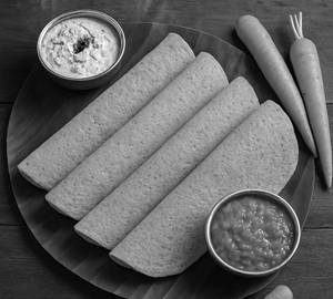 Carrot Dosa With Groundnut Chutney | Healthy Homemade South Indian Breakfast