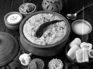Veg. Khichadi + Aloo Dum