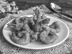 Golden fried prawn