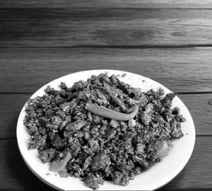 Mutton Blood Poriyal                             
