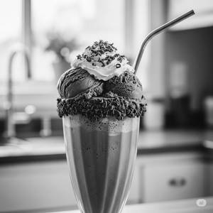 CHOCOLATE ICE CREAM MILKSHAKE