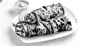 Paneer tikka roll