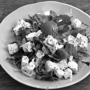 Caesar roasted cottage cheese