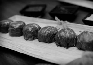 Bokchoy Wrapped Chicken Dimsum