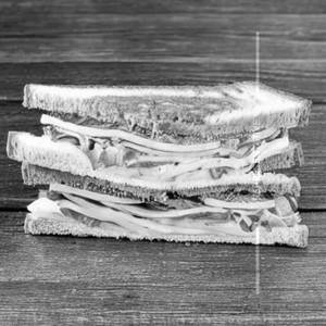 Club Sandwich With French Fries