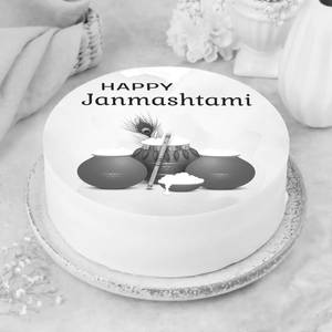 Janmashtami Celebration Pineapple Cake