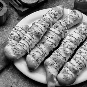 Chicken Stuffed Garlic Breadsticks 