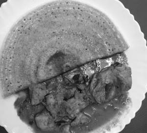 Dosa With Chicken Curry ( Dosa 3)