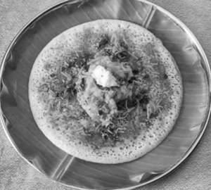 Open butter masala dosai