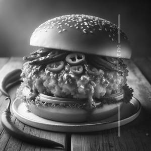 Chicken Chili Lava Burger