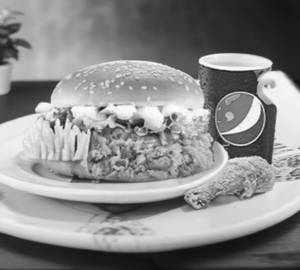 Chicken Burger+ 1 Pc Chicken + French Fries
