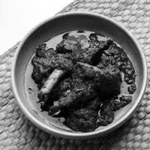 Mutton curry black gravy