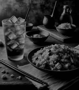 Fried Rice with Cold Drink                                          
