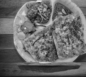 Butter paneer kulcha thali