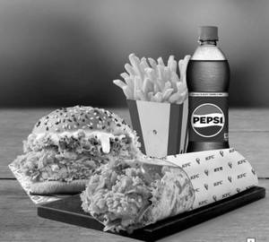 Chicken Burger +Chicken Wrap +Fries 