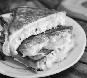 Grilled  chicken and cheese sandwich