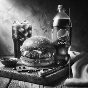 Supreme Burger Combo With Pepsi (200 Ml)                           