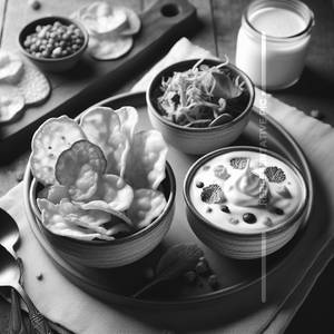 Roasted Papad + Dahi                   