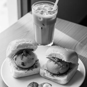 2 Vada Pav + Cold Coffee                            