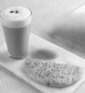 Cold Coffee + Garlic Bread