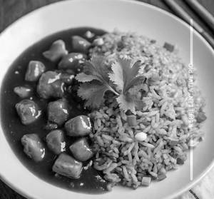 Chicken Fried rice(Half) With Manchurian Gravy(Half) Combo                                            