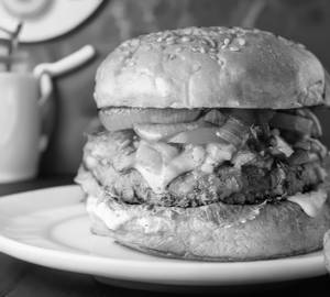 Veg cheese burger