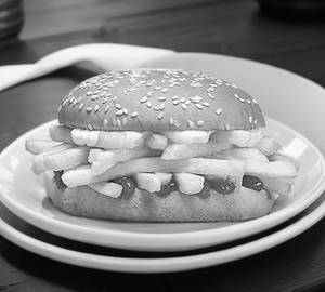 Fries burger