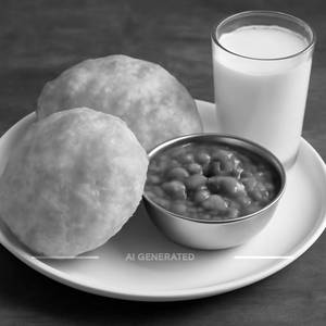 Chana Puri + Buttermilk 200 ml