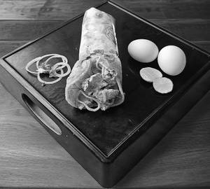 Double egg lemon chicken roll