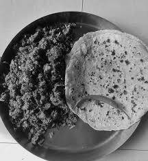 Egg bhurji and Phulka                   