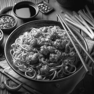 Chicken Manchurian Noodles