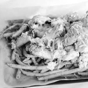 Chicken loaded fries