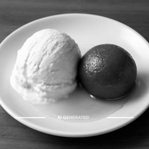 Gulab Jamun with Vanilla Ice cream