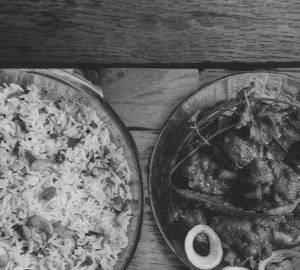 Fried Rice + Chicken Kosha(2Ps)