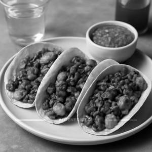 Chorizo Potato & Mushroom Tacos