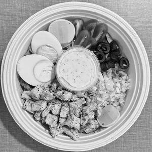 Roasted Chicken N Egg Salad Bowl