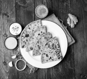 Aloo Paratha + Ginger Tea