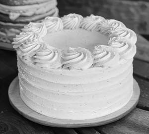 Strawberry butter cream cake